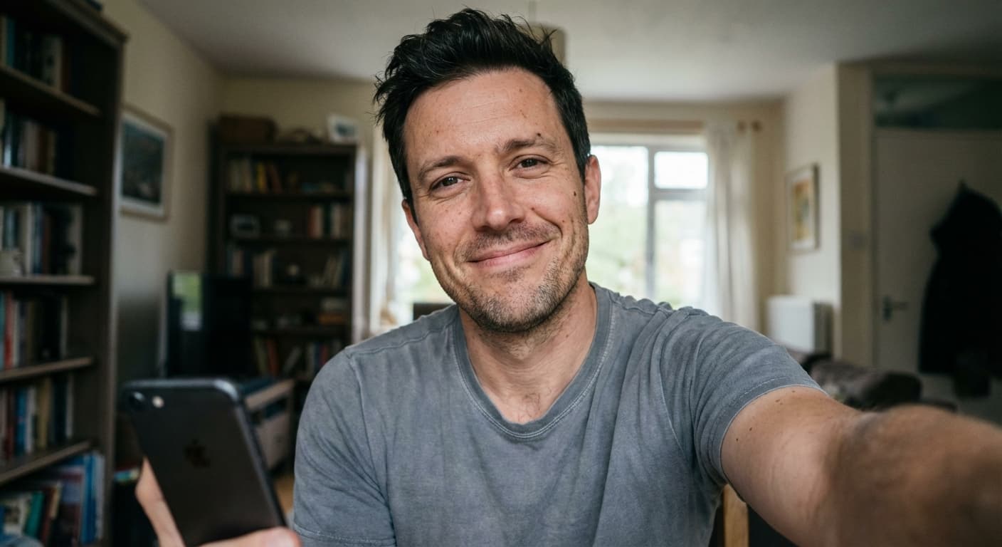 medical AI headshot transformation - Before